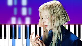 AURORA - Lucky (Piano Tutorial)
