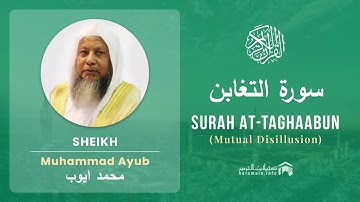 Quran 64   Surah At Taghaabun سورة التغابن   Sheikh Mohammad Ayub - With English Translation