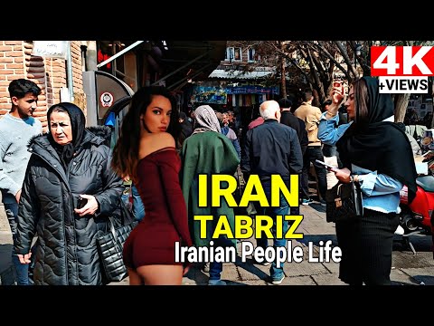 People in the busiest street in Tabriz 🇮🇷 IRAN Grand Bazaar Vlog ایران