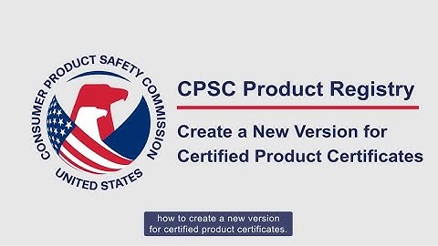 Product Management - Create a New Version for Certified Product Certificates