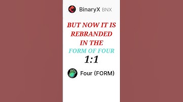 Binary x coin rebranded in the form of four @stockgle #crypto