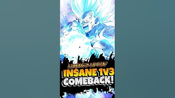 INSANE 1v3 Comeback w/ LF SSJ Goku! #shorts