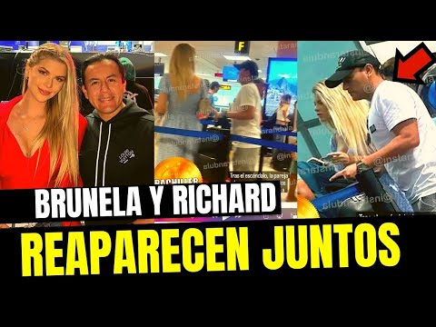 Richard Acuña y Brunella Horna reaparecen en aeropuerto tras d3nuncia de Camila Ganoza