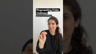 Fingerspelling practice  ASL receptive challenge with 3 names