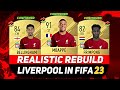 Liverpool realistic rebuild on fifa 23 career mode ft mbappe bellingham frimpongetc