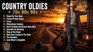 Golden Country Songs 70s 80s 90s | Vintage Country Road Playlist To Relax - Baby Blue, Stuck On You