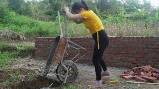 Mechanic Girl Repairs The Fan With Skillful