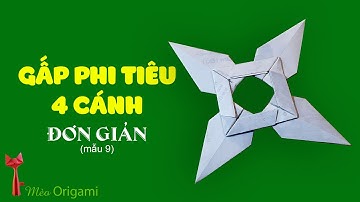 Hướng dẫn gấp Phi Tiêu Ninja 4 cánh bằng tờ lịch cũ - How to make Ninja Dart