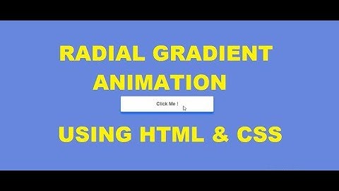 How to make Radial Gradient Animation Using Only HTML & CSS - Pure HTML CSS Tutorial CodeWithTanmay