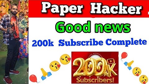 Paper Hacker 200k Suscribe Complete, 💞😘😂😂, By Suraj Raj sir, paper hacker, 200k subscriber