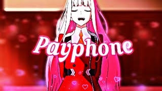 Zero Two💕 | Darling In The Franxx - Payphone [ Amv/Edit ] Maroon 5
