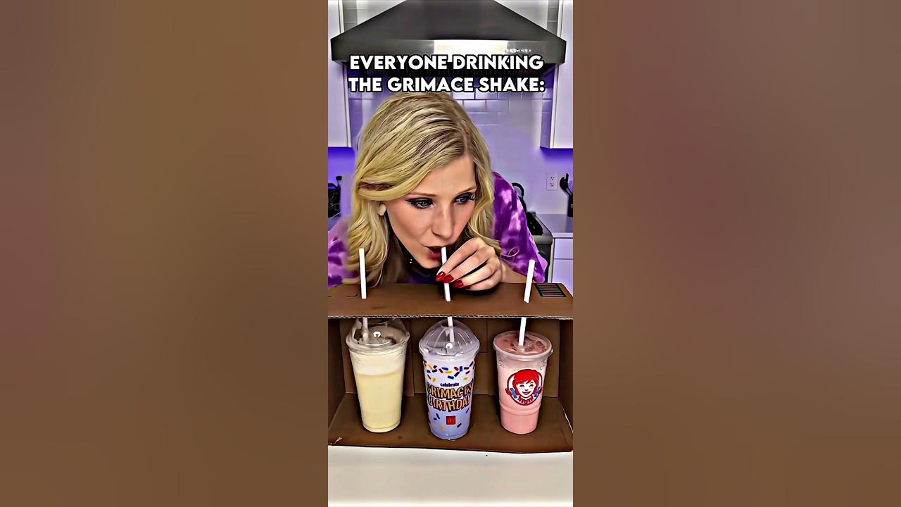 People drinking the grimace shake but.. #shorts #edit #grimaceshake
