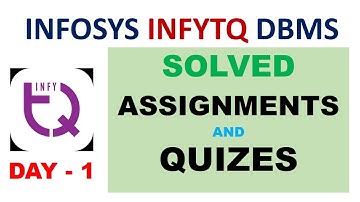 DBMS Master Class | Infytq Dbms | Day - 1| Infytq DBMS Course Assignments and Quizes