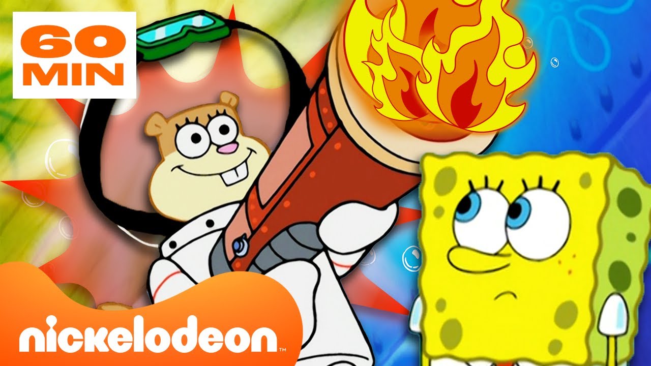 ⁣SpongeBob | Eksperimen-Eksperimen TERGILA Sandy Dari SpongeBob 🧪 | Nickelodeon Bahasa