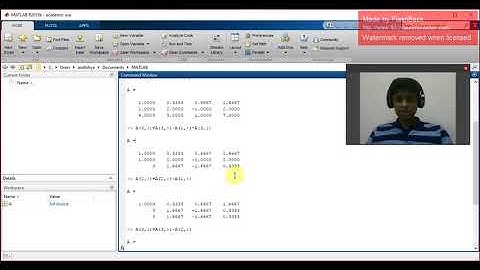 Echelon Form of a matrix in MATLAB