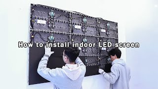EagerLED LED Wall Factory | EA169F2 Indoor High Definition LED Screen Installation Tutorial