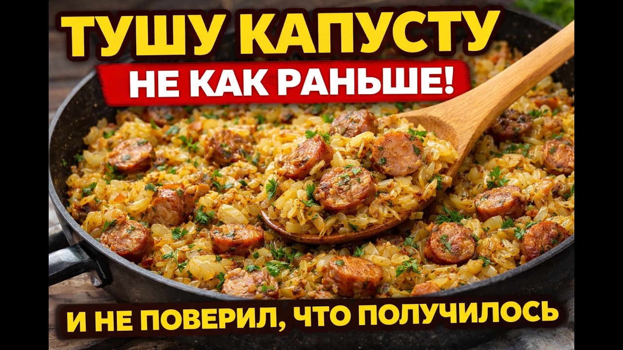 Простой рецепт, который взрывает аппетит! Капуста с дымком