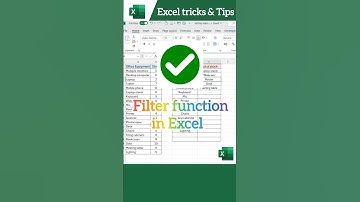 Filter function in Excel✅#excel shortcuts Keys#Excel tricks#Excel Tips#Excel