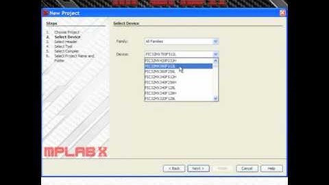 Create New Project MPLAB X IDE