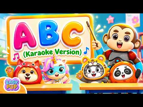 Lagu ABC - Belajar Huruf Abjad & Karaoke Anak Indonesia | Baby Pop