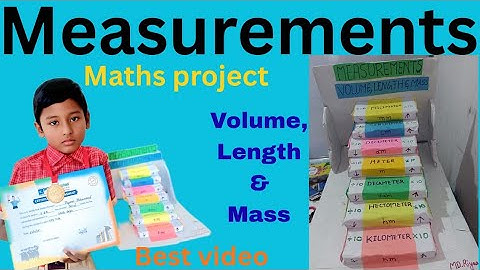 Mathematics project 2#measurements project 🌡️📐
