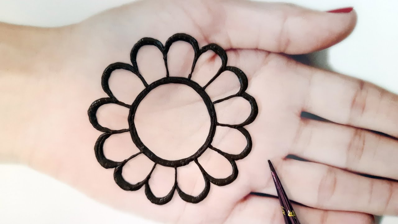 Valentine's Day Special Mehndi Design 2021 - Very Beautiful Flower ...