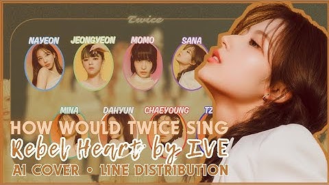 [AI COVER] How would Twice sing Rebel Heart by IVE? Line Distribution