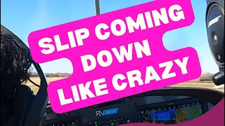 Student Pilot Says Slip Coming Down Like Crazy