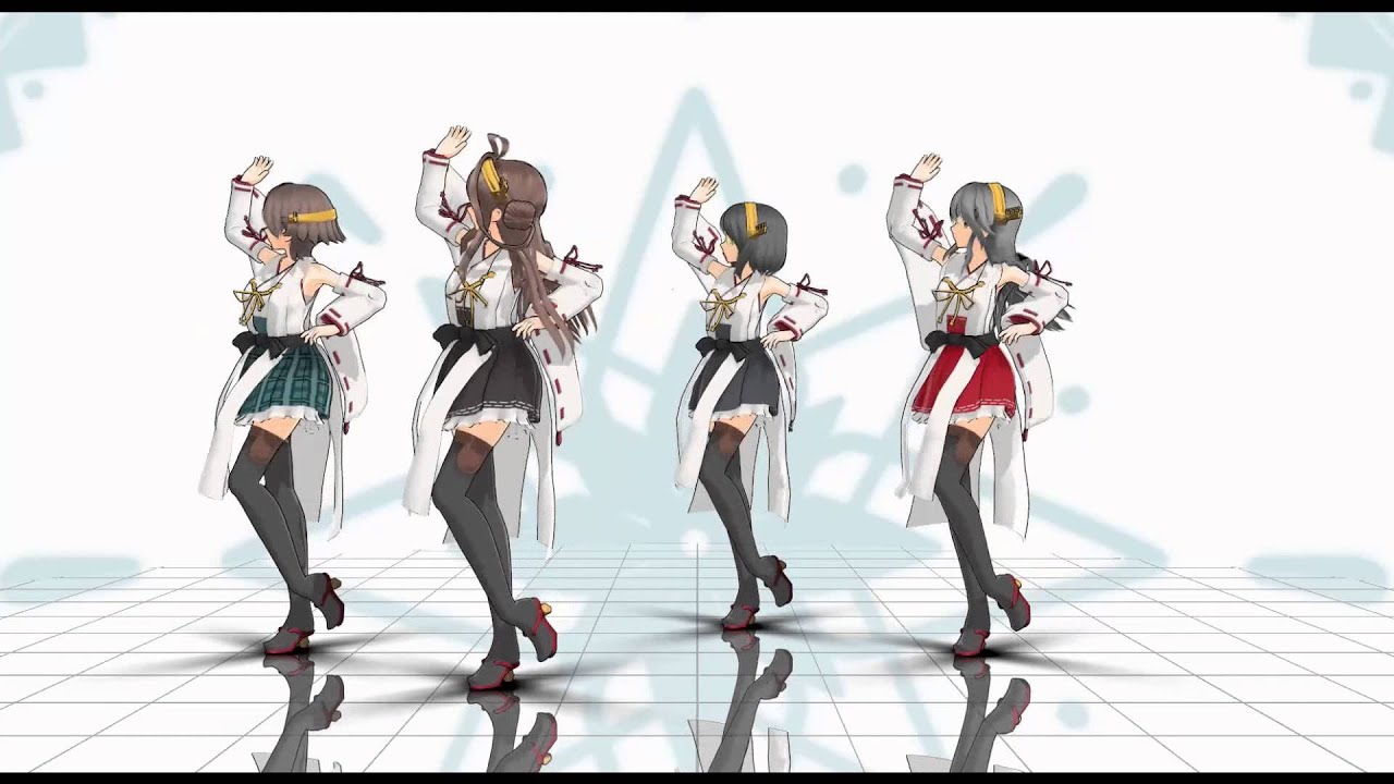 【MMD】[艦これ]金剛型でもMarine Dreamin' [HD][金剛 榛名 霧島 比叡]