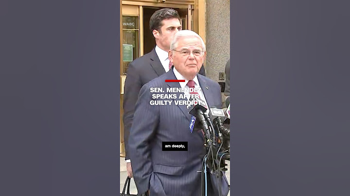 Sen. Menendez speaks after guilty verdict