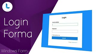 C | Visual Studioda Login forma yaratamiz | We create a login form in the Visual Studio