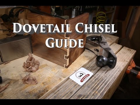 levering tankskib Velkommen Chisel Guide for Dovetails with the Katz-Moses Magnetic Dovetail Jig -  YouTube