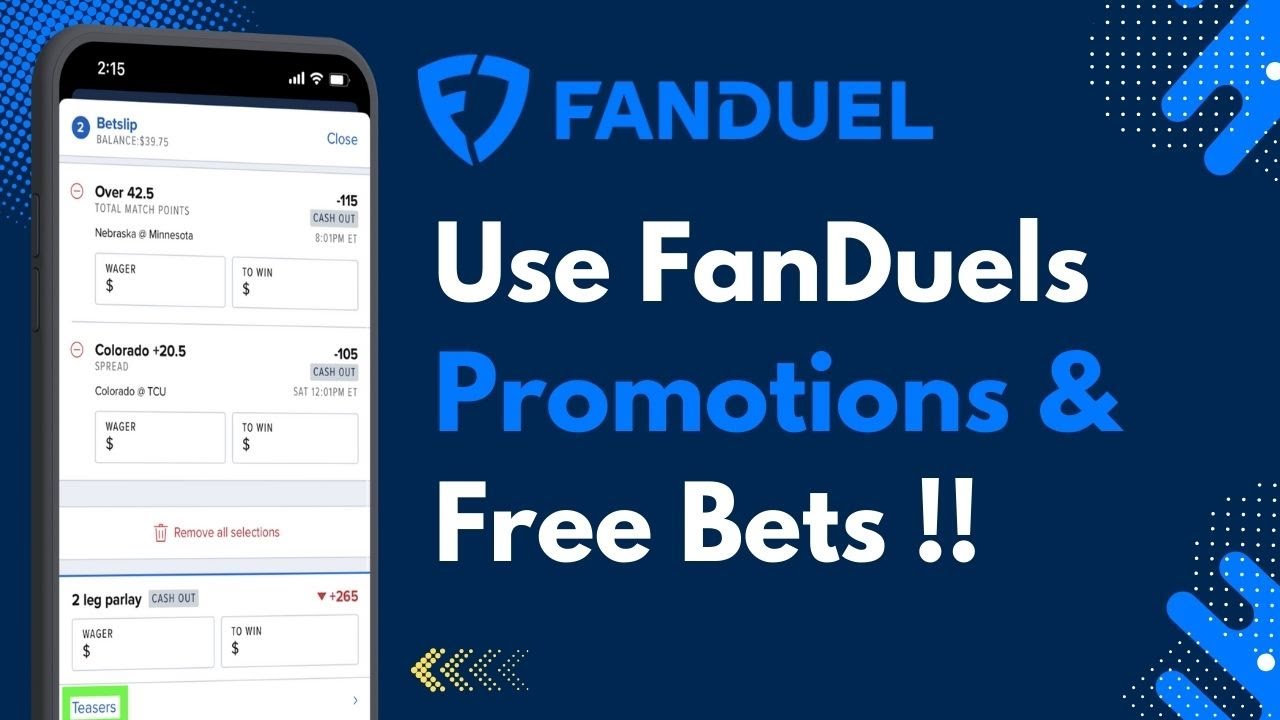 How to Use FanDuel Promotions and Free Bets !
