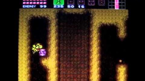 collecting the items in the right sandpit in Maridia (for the Missile with slowdown)