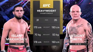 Islam Makhachev vs Anthony Smith Full Fight - UFC 5 Fight Night