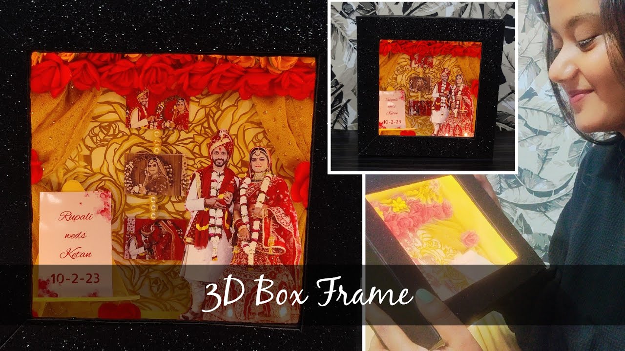 3D SHADOW BOX FRAME MAKING TUTORIAL Minature Landscape shadow Frame