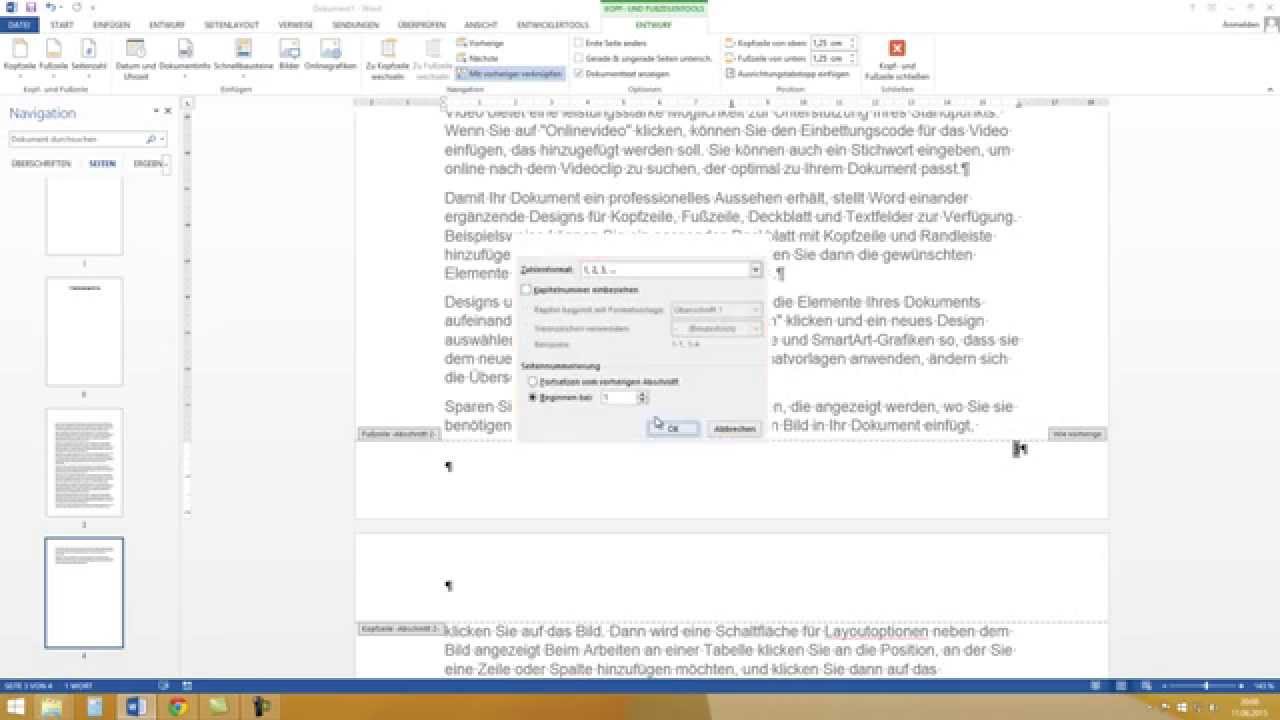 Word 13 Seitenzahlen Mit Romischen Und Arabischen Ziffern Wissenschaftliches Arbeiten Tutorial Youtube