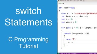 switch Statements | C Programming Tutorial