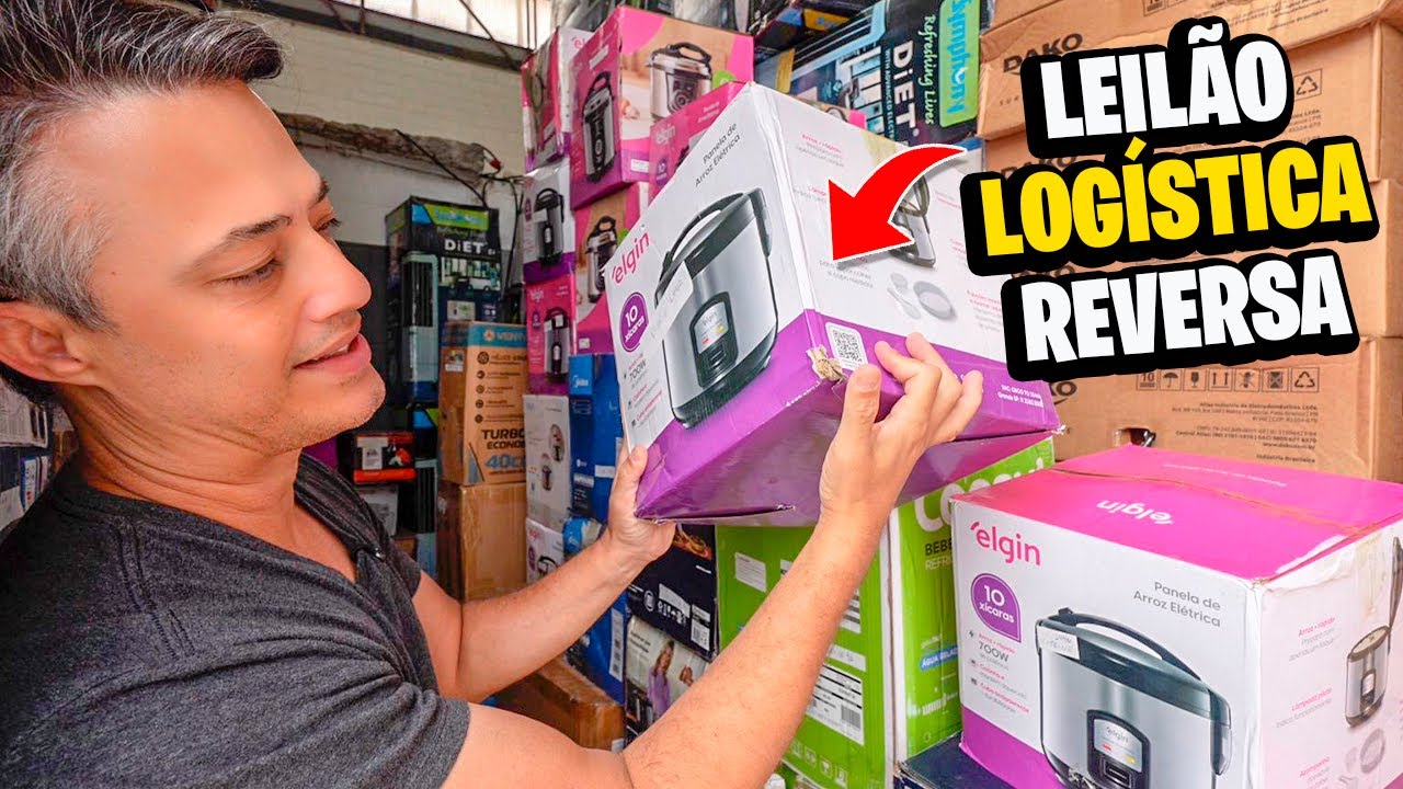 LEILÃO DE PRODUTOS NOVOS DEVOLVIDOS DE UM GRANDE MAGAZINE