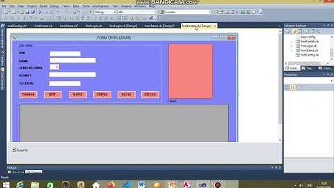 UAS PRAKTIKUM PEMROGRAMAN VISUAL (MEMBUAT APLIKASI DATABASE CRUD SEDERHANA) PADA VB NET
