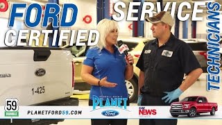 Ford Certified Technician Pablo Speaks about Vehicle Maintenance at Planet Ford 59 | Humble, Texas