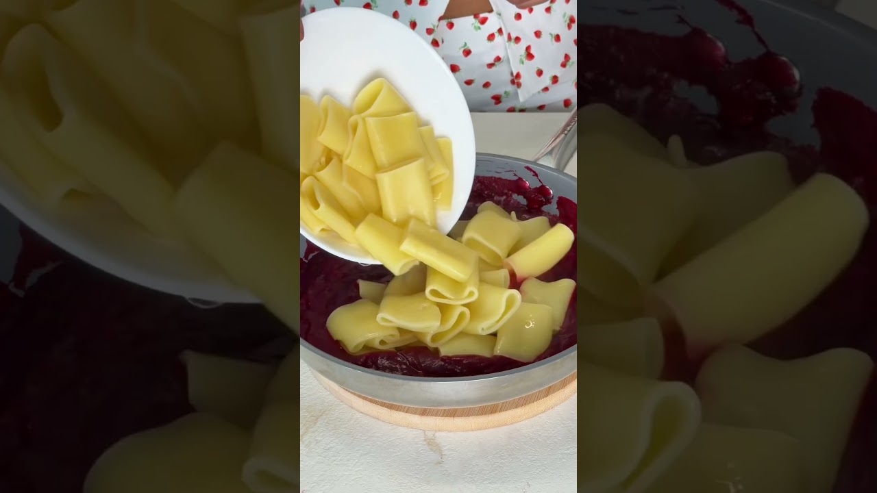 Pink pasta