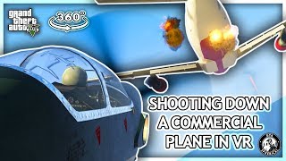 Shooting Down a Commercial Plane in VR - GTA V 360° screenshot 5