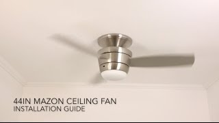 How to Install the Harbor Breeze 44 in. Mazon LED Ceiling Fan