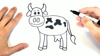 Cómo dibujar una Vaca Paso a Paso | Dibujo de Vaca