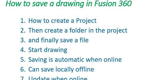 Fusion 360 Creating a Project/folder/file setting.