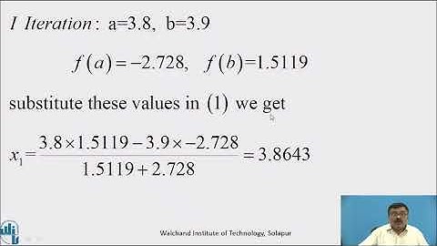 Regula Falsi Method Part-II