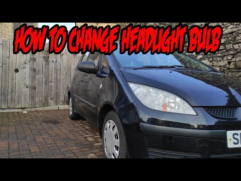 How to change the headlight bulb on a Mitsubishi Colt