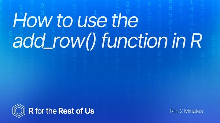 How to use the add_row() function in R