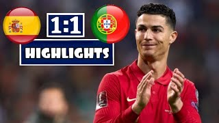 Highlights Spain vs Portugal | UEFA Nations League 2022-2023// //@Cristiano Ronaldo